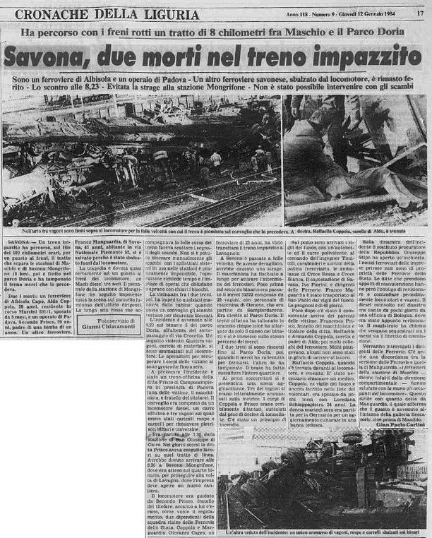 Incidente di Savona del 12 gennaio 1984