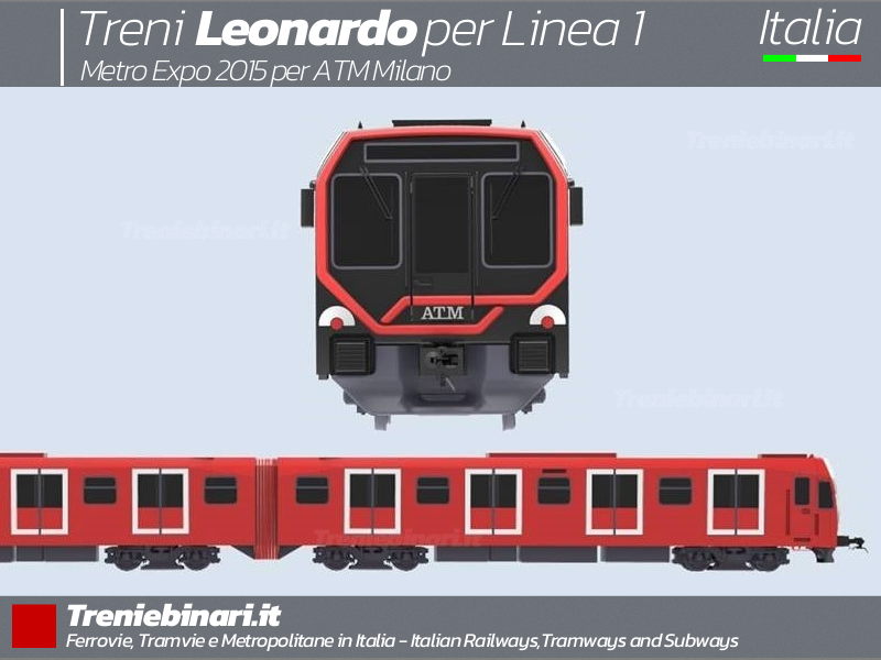 Treni Leonardo per Metropolitana Linea 1 Milano