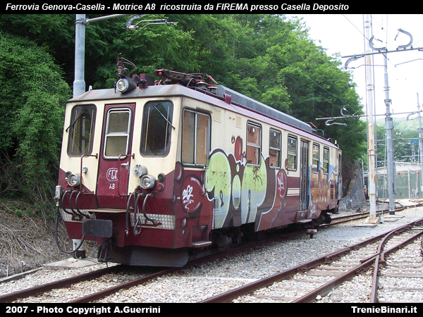 Ferrovia Genova Casella Motrice A8 Ricostruita 