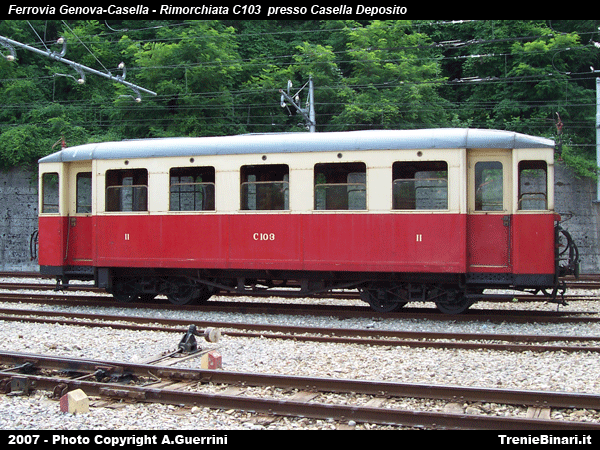 Ferrovia Genova Casella Rimorchiata c103