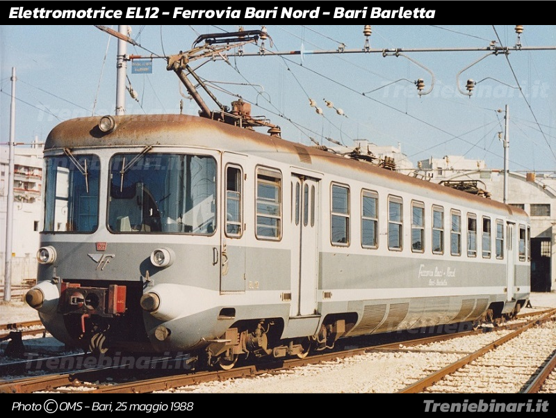 Elettromotrice EL12 della Ferrovia Bari-Barletta